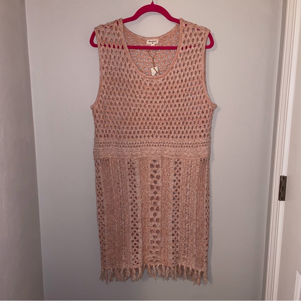 NWT World Market crochet knit cover up dress